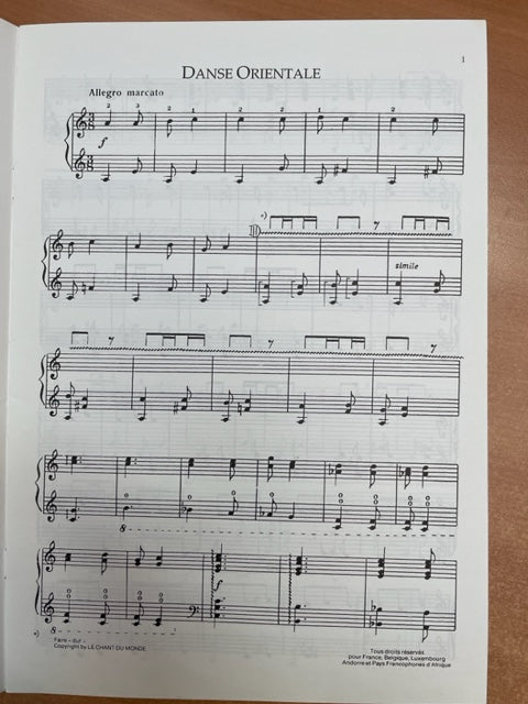 Aram Khatchaturian Danse Orientale et Toccata - 2 pièces pour harpe-3000 partitions, livres et vinyles d'occasion en vente sur notre site internet gastonmusicclub.fr Gaston Music Store