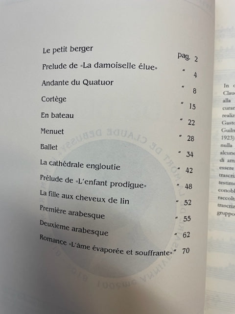 Claude Debussy Oeuvres: 13 transcriptions pour orgue - 3000 partitions, livres et vinyles d'occasion en vente sur notre site internet gastonmusicclub.fr Gaston Music Store