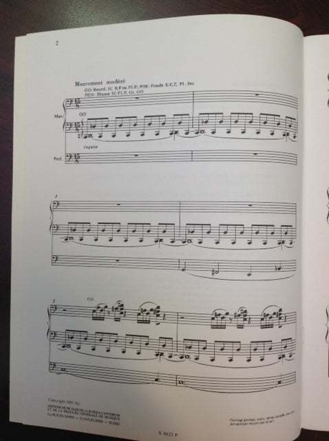 François Delor Sonate n° 1 pour orgue partition pour orgue