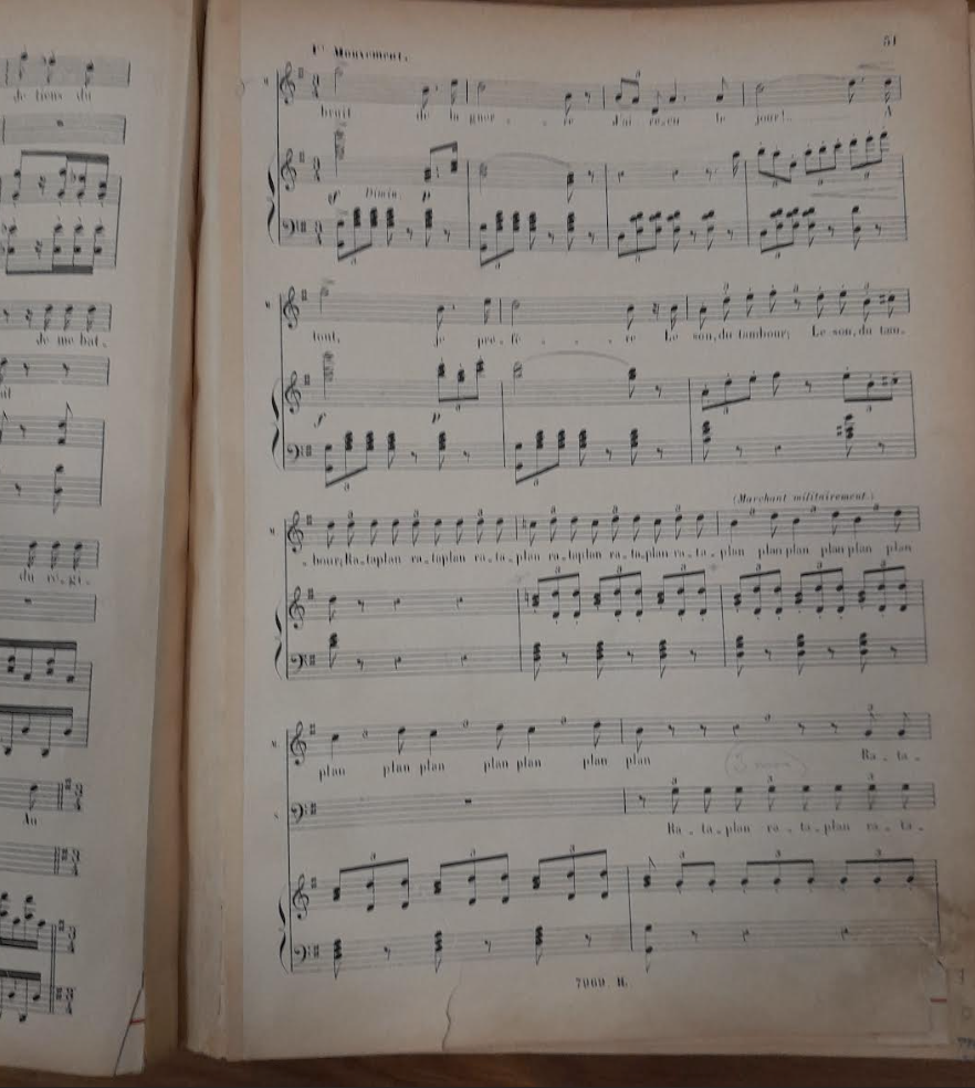 Donizetti G. La fille du régiment, opéra-comique en 2 actes (édition reliée) réduction piano voix