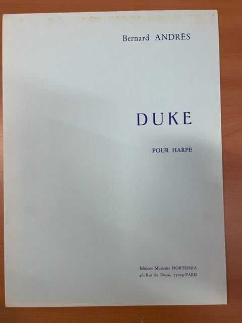 Bernard Andres -3000 partitions, livres et vinyles d'occasion en vente sur notre site internet gastonmusicclub.fr Gaston Music Store