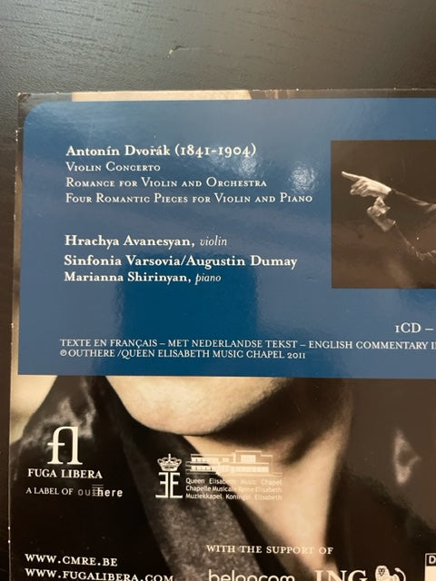CD Anton Dvorak Violin concerto - Romance - 4 Romantic pieces-3000 partitions, livres et vinyles d'occasion en vente sur notre site internet gastonmusicclub.fr Gaston Music Store