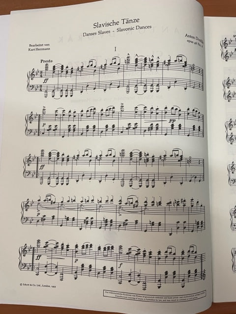 Dvorak Slavische Tanze opus 46 et 72 pour piano - 3000 partitions, livres et vinyles d'occasion en vente sur notre site internet gastonmusicclub.fr Gaston Music Store