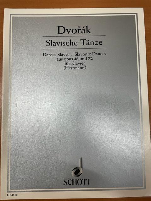 Dvorak Slavische Tanze opus 46 et 72 pour piano - 3000 partitions, livres et vinyles d'occasion en vente sur notre site internet gastonmusicclub.fr Gaston Music Store