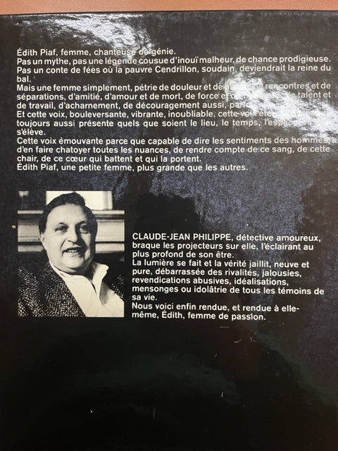 Edith livre de Phillippe Cl Jean
