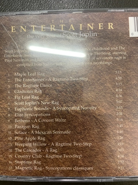 CD The Entertainer, the very best of Scott Joplin Joshua Rifkin, piano- 3000 partitions, livres et vinyles d'occasion en vente sur notre site internet gastonmusicclub.fr Gaston Music Store