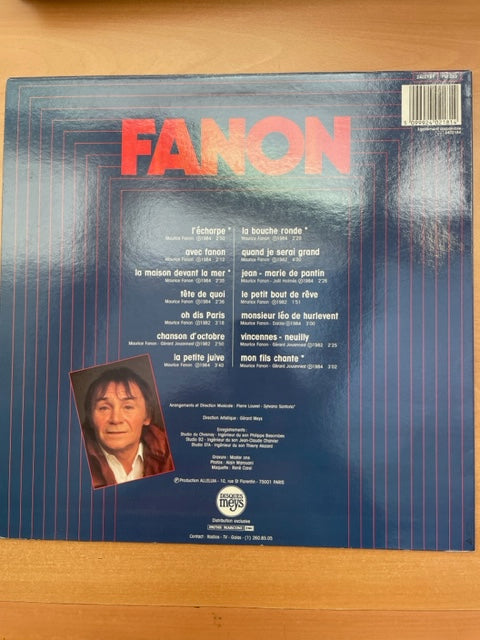 Vinyle Maurice Fanon L'Echarpe - 3000 partitions, livres et vinyles d'occasion en vente sur notre site internet gastonmusicclub.fr Gaston Music Store