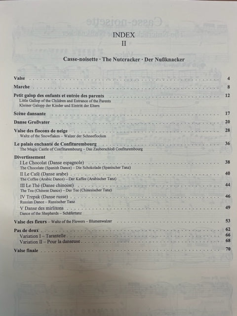 Pyotr Tchaikovsky Favorite ballet classics volume 2: Casse-Noisette- 3000 partitions, livres et vinyles d'occasion en vente sur notre site internet gastonmusicclub.fr Gaston Music Store