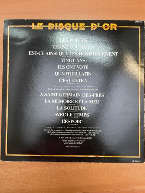 Vinyle Léo Ferré Le disque d'or