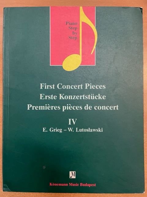 Premières pièces de concert volume 4: Grieg - Lutoslawski- 3000 partitions, livres et vinyles d'occasion en vente sur notre site internet gastonmusicclub.fr Gaston Music Store