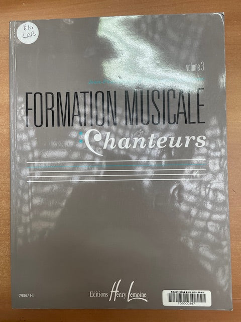 Marguerite Labrousse Formation musicale Chanteurs volume 3-3000 partitions, livres et vinyles d'occasion en vente sur notre site internet gastonmusicclub.fr Gaston Music Store