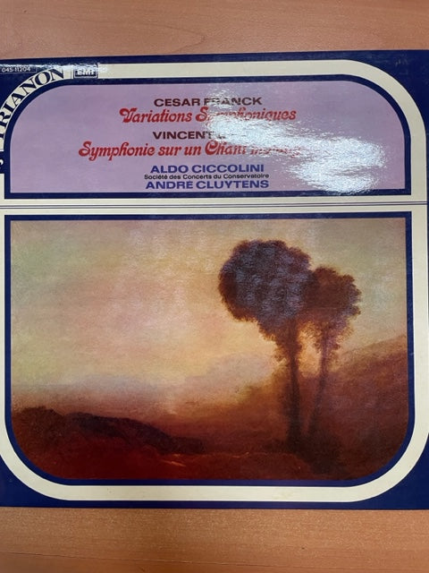 Vinyle C.Franck - V.D'Indy : Variations symphoniques - Symphonie sur un chant montagnard- 3000 partitions, livres et vinyles d'occasion  en vente sur notre site internet gastonmusicclub.fr Gaston Music Store