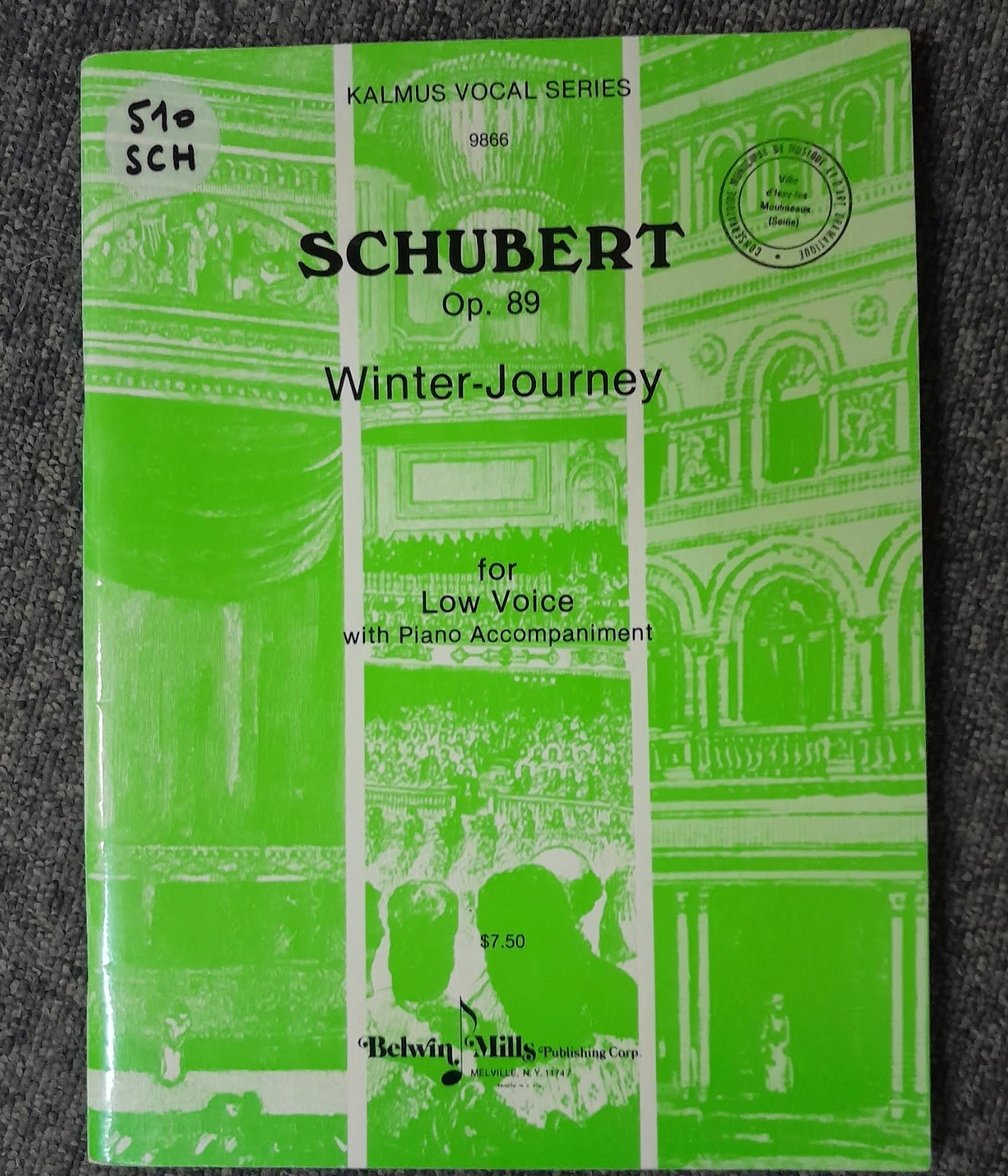 Franz Schubert Winter Journey op.89 for low voice with piano accompaniment
