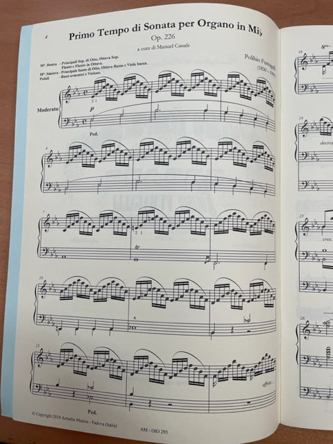 Polibio Fumagalli Primo tempo di sonata e due fugati per organo opus 226, 227, 228 - 3000 partitions, livres et vinyles d'occasion en vente sur notre site internet gastonmusicclub.fr Gaston Music Store
