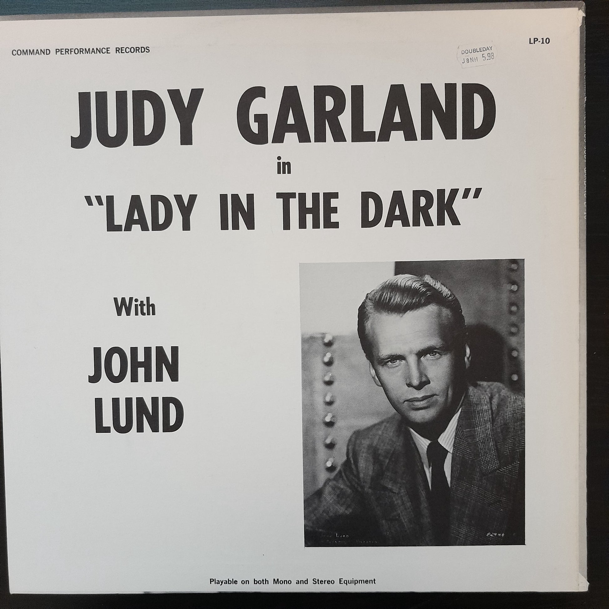 Vinyle Judy Garland "Lady in the dark"-3000 partitions, livres et vinyles d'occasion en vente sur notre site internet gastonmusicclub.fr Gaston Music Store