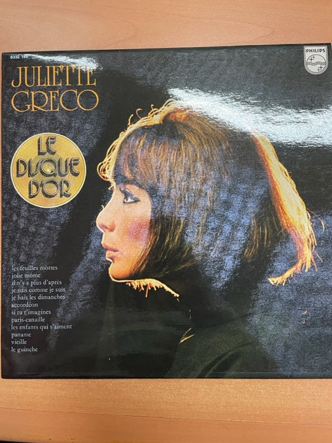 Vinyle Juliette Gréco le disque d'or -3000 partitions, livres et vinyles d'occasion en vente sur notre site internet gastonmusicclub.fr Gaston Music Store