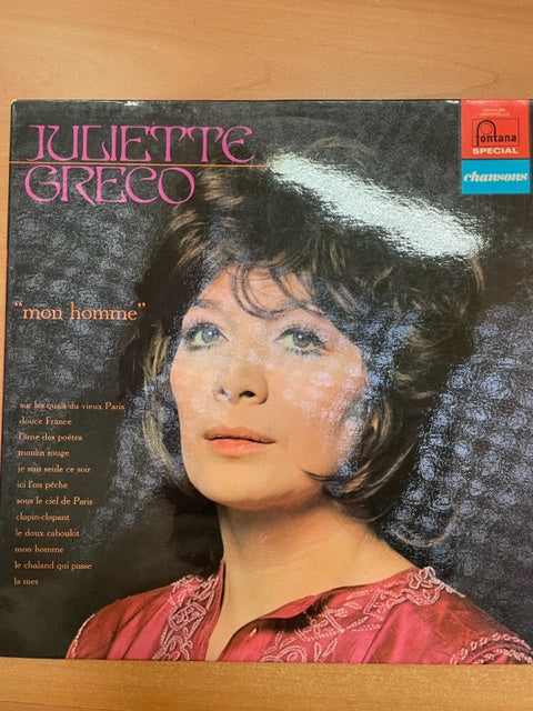 Vinyle Juliette Gréco Mon homme -3000 partitions, livres et vinyles d'occasion en vente sur notre site internet gastonmusicclub.fr Gaston Music Store