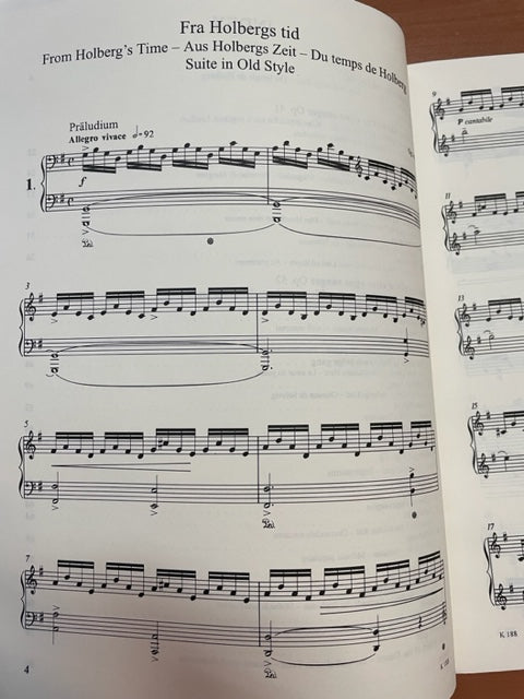Edvard Grieg Holberg-Suite and Moods partition piano- 3000 partitions, livres et vinyles d'occasion en vente sur notre site internet gastonmusicclub.fr Gaston Music Store