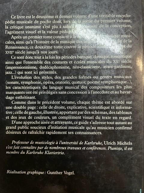 Guide illustré de la musique volume 2 livre de Michels Ulrich