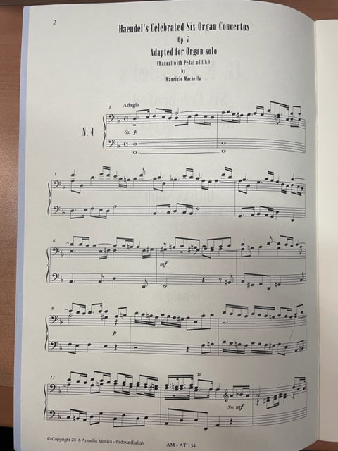 Haendel Six Celebrated organ concertos opus 7 pour orgue avec pédale ad libitum volume 2- 3000 partitions, livres et vinyles d'occasion en vente sur notre site internet gastonmusicclub.fr Gaston Music Stor