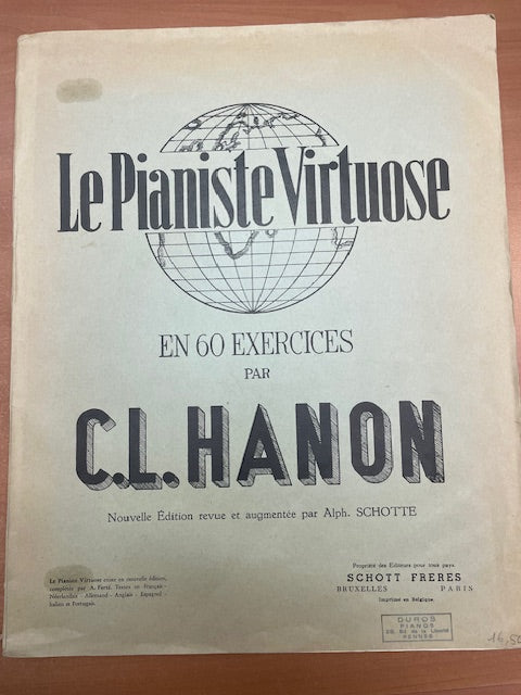 Hanon Le pianiste virtuose ancienne version-3000 partitions, livres et vinyles d'occasion en vente sur notre site internet gastonmusicclub.fr Gaston Music Store