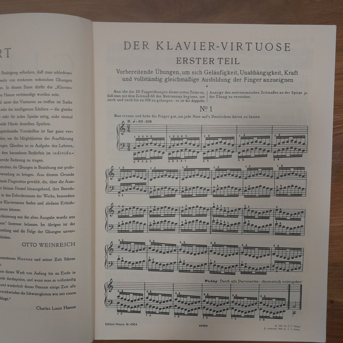 Hanon Der Klavier Virtuose - The virtuoso pianist - le pianiste virtuose