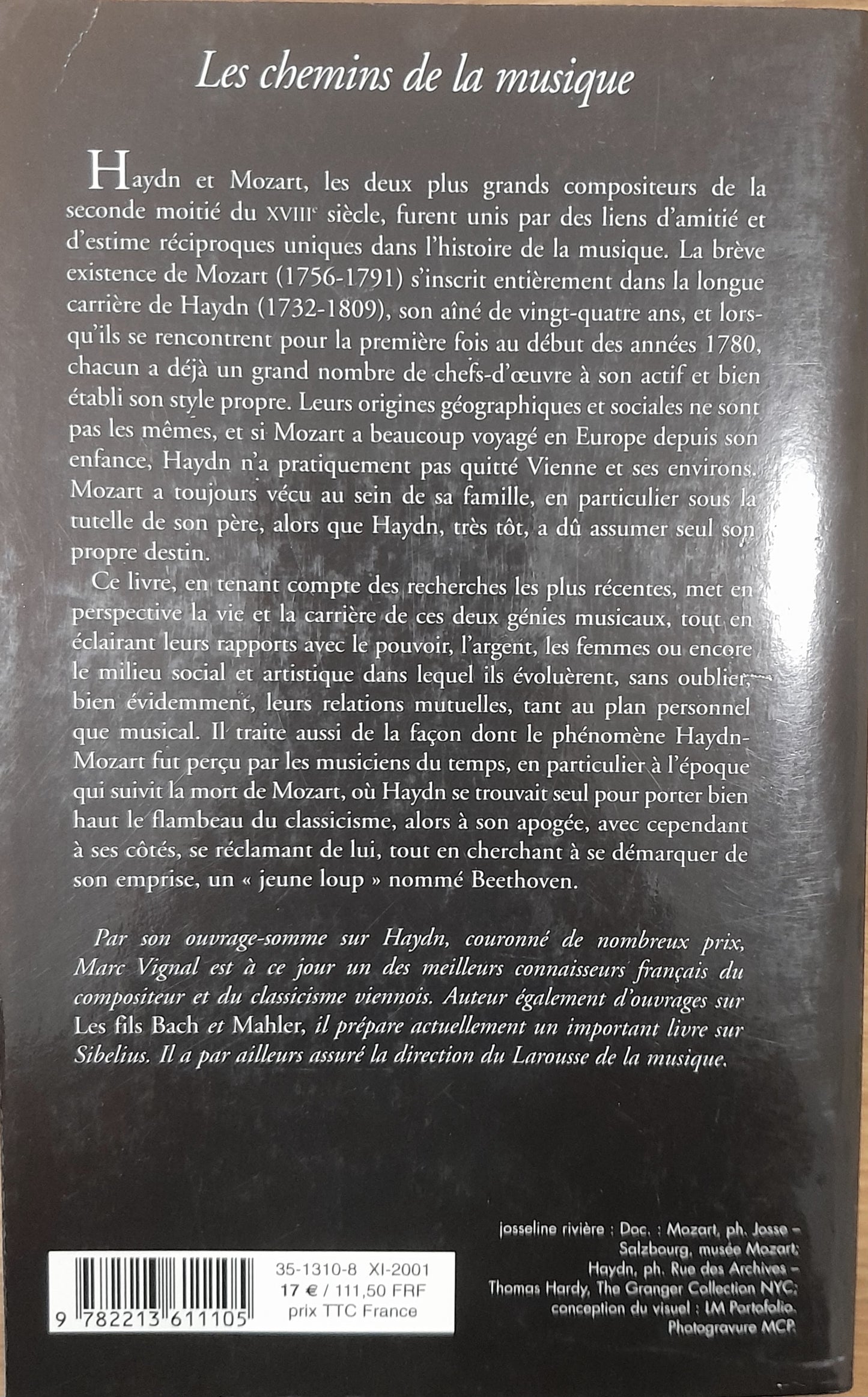 Haydn et Mozart livre de Vignal Marc