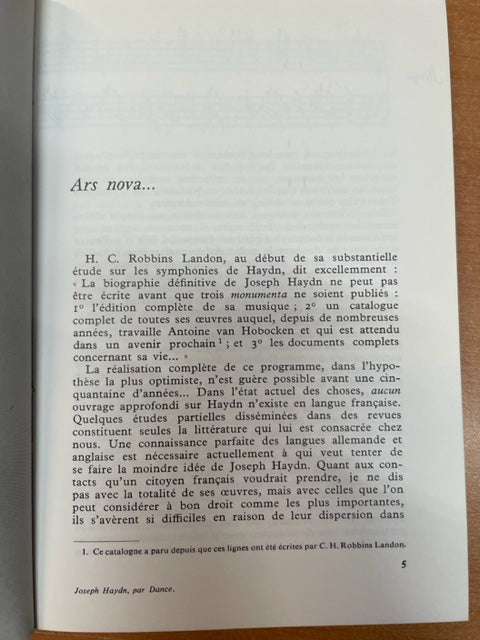 Haydn livre de Pierre Barbaud Collection Solfèges N°6