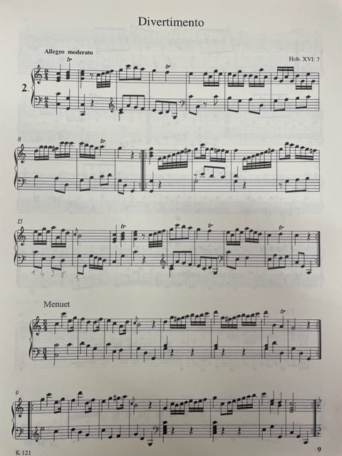 Joseph Haydn Sonaten 1 pour piano- 3000 partitions, livres et vinyles d'occasion en vente sur notre site internet gastonmusicclub.fr Gaston Music Store