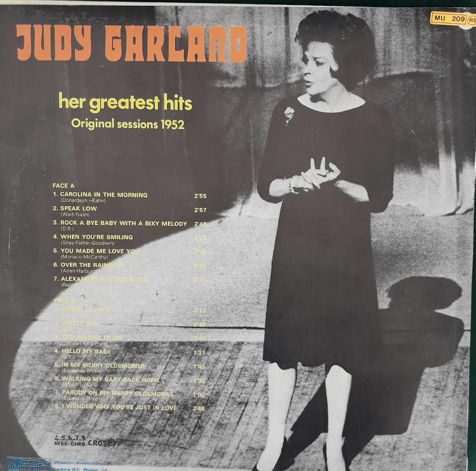 Vinyle Judy Garland Her greatest hits - original sessions 1952