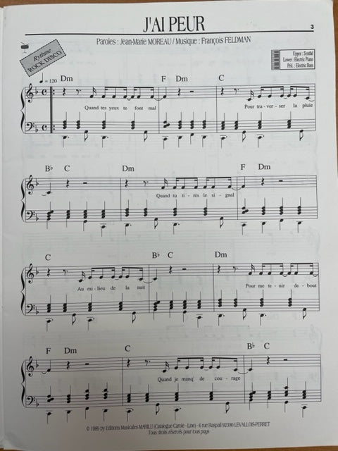 Songbook Hit Parade n°25- 3000 partitions, livres et vinyles d'occasion en vente sur notre site internet gastonmusicclub.fr Gaston Music Store