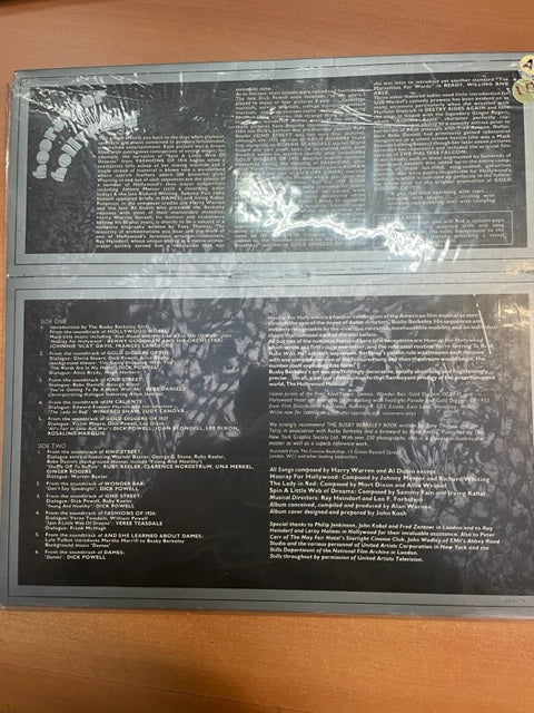 Vinyle Hooray for Hollywood: Original Soundtrack recordings: The golden age of the Hollywood Musical- 3000 partitions, livres et vinyles d'occasion en vente sur notre site internet gastonmusicclub.fr Gaston Music Store
