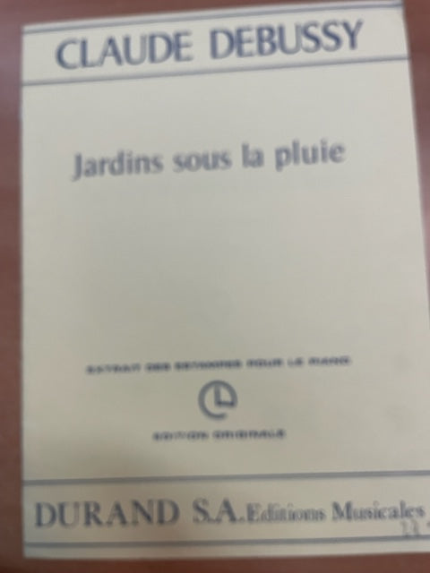 Claude Debussy Jardins sous la pluie partition piano - Les 7 paroles du Christ en croix conducteur- 3000 partitions, livres et vinyles d'occasion en vente sur notre site internet gastonmusicclub.fr Gaston Music Store