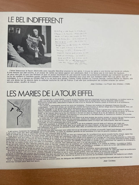 Coffret 3 vinyles Théâtre de toujours: Jean Cocteau-3000 partitions, livres et vinyles d'occasion en vente sur notre site internet gastonmusicclub.fr Gaston Music Store