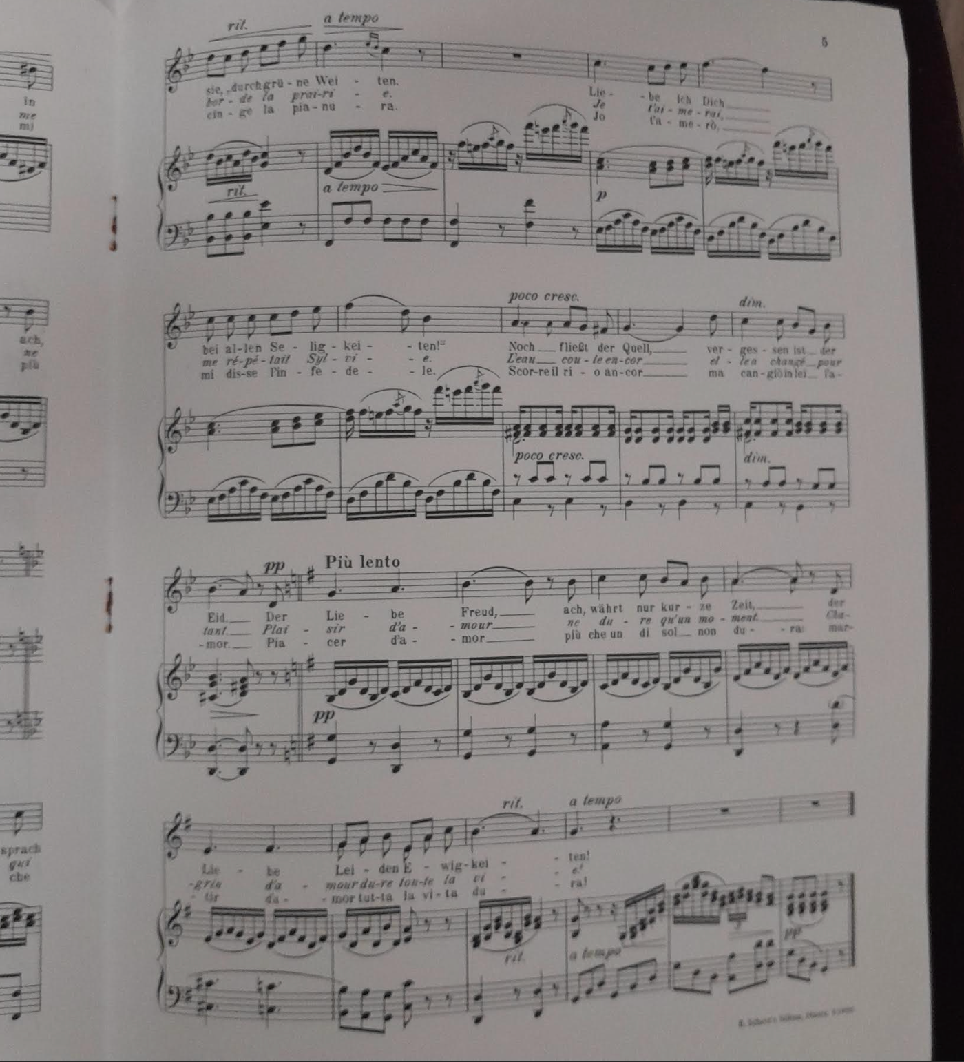 Jean Martini Plaisir d'amour, pour voix haute pour chant et piano