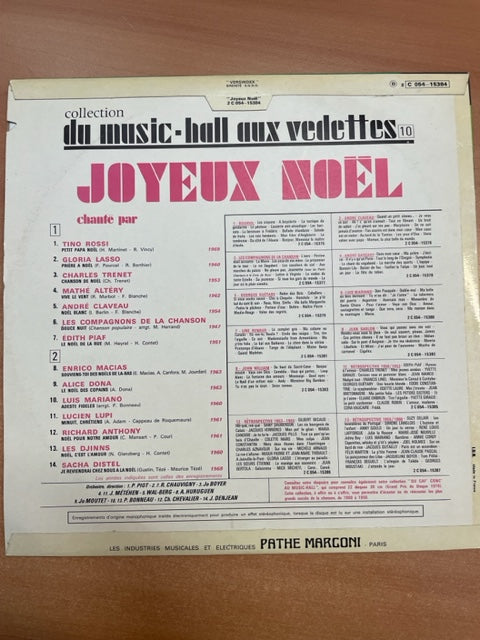 Vinyle Joyeux Noël, auteurs divers-3000 partitions, livres et vinyles d'occasion en vente sur notre site internet gastonmusicclub.fr Gaston Music Store