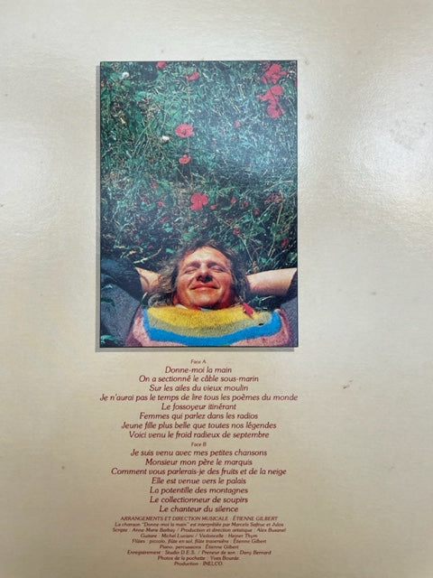 Vinyle Julos Beaucarne Le Chanteur du silence - 3000 partitions, livres et vinyles d'occasion  en vente sur notre site internet gastonmusicclub.fr Gaston Music Store