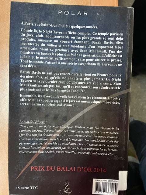 Kind of black, polar de Samuel Sutra - Venez consulter nos 3000 partitions et livres et vinyles d'occasion