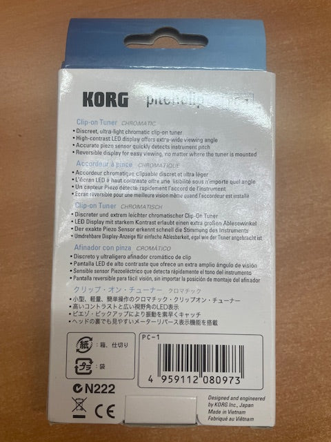 Accordeur Korg Pince Chromatique Noir PC1 pitchclip-3000 partitions, livres et vinyles d'occasion en vente sur notre site internet gastonmusicclub.fr Gaston Music Store