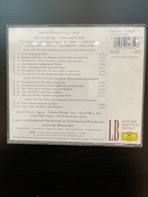 CD Haydn La Création - Airs et choeurs