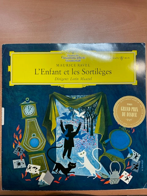 Vinyle Maurice Ravel L'enfant et les sortilèges direction Lorin Maazel