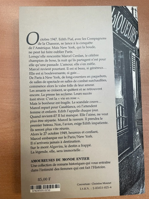 Edith Piaf, l'hymne à l'amour livre de Sophie Troubac