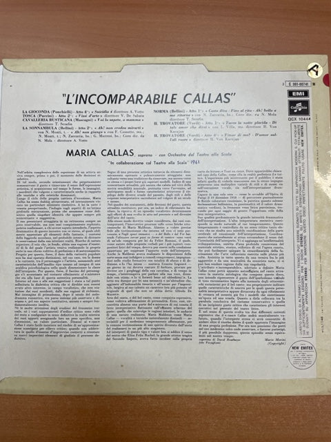 Vinyle Verdi L'incomparable Calla-3000 partitions, livres et vinyles d'occasion en vente sur notre site internet gastonmusicclub.fr Gaston Music Store