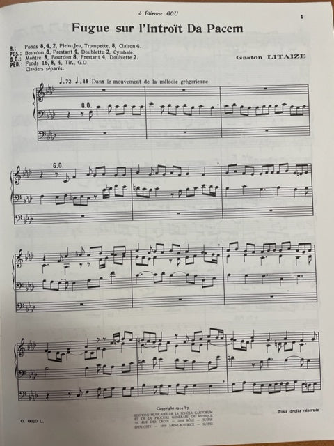 Dufourcq-Raugel La Fugue au 20e siècle "Orgue et Liturgie 20" partition pour orgue - 3000 partitions, livres et vinyles d'occasion en vente sur notre site internet gastonmusicclub.fr Gaston Music Store
