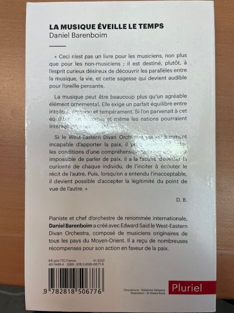 La musique éveille le temps livre de Daniel Barenboim-3000 partitions, livres et vinyles d'occasion en vente sur notre site internet gastonmusicclub.fr Gaston Music Store