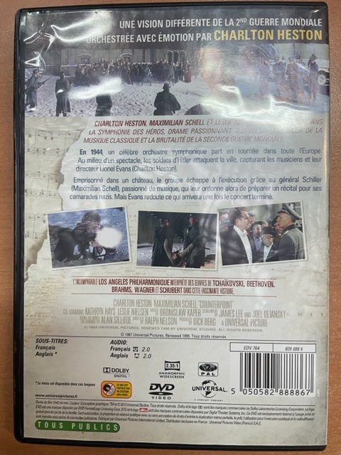 DVD La symphonie des héros, film de Ralph Nelson- 3000 partitions, livres et vinyles d'occasion en vente sur notre site internet gastonmusicclub.fr Gaston Music Store