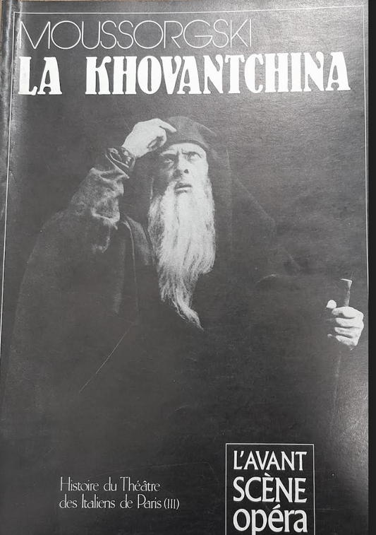 Moussorgski La Khovantchina. Revue "Avant-scène" opéra n° 57- 58-3000 partitions, livres et vinyles d'occasion en vente sur notre site internet gastonmusicclub.fr Gaston Music Store