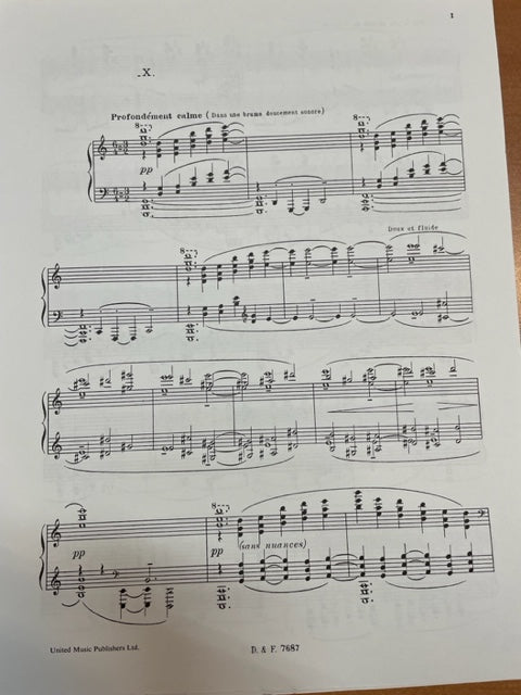 Claude Debussy La cathédrale engloutie partition piano- 3000 partitions, livres et vinyles d'occasion en vente sur notre site internet gastonmusicclub.fr Gaston Music Store
