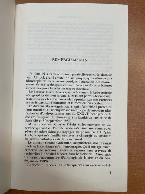 La voix libérée Livre de Barthélémy Yva 3000 partitions, livres et vinyles d'occasion en vente sur notre site internet gastonmusicclub.fr Gaston Music Store