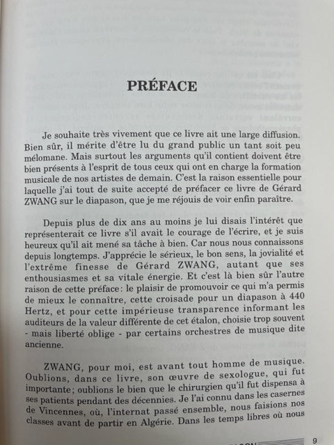 Gérard Zwang Le Diapason-3000 partitions, livres et vinyles d'occasion en vente sur notre site internet gastonmusicclub.fr Gaston Music Store